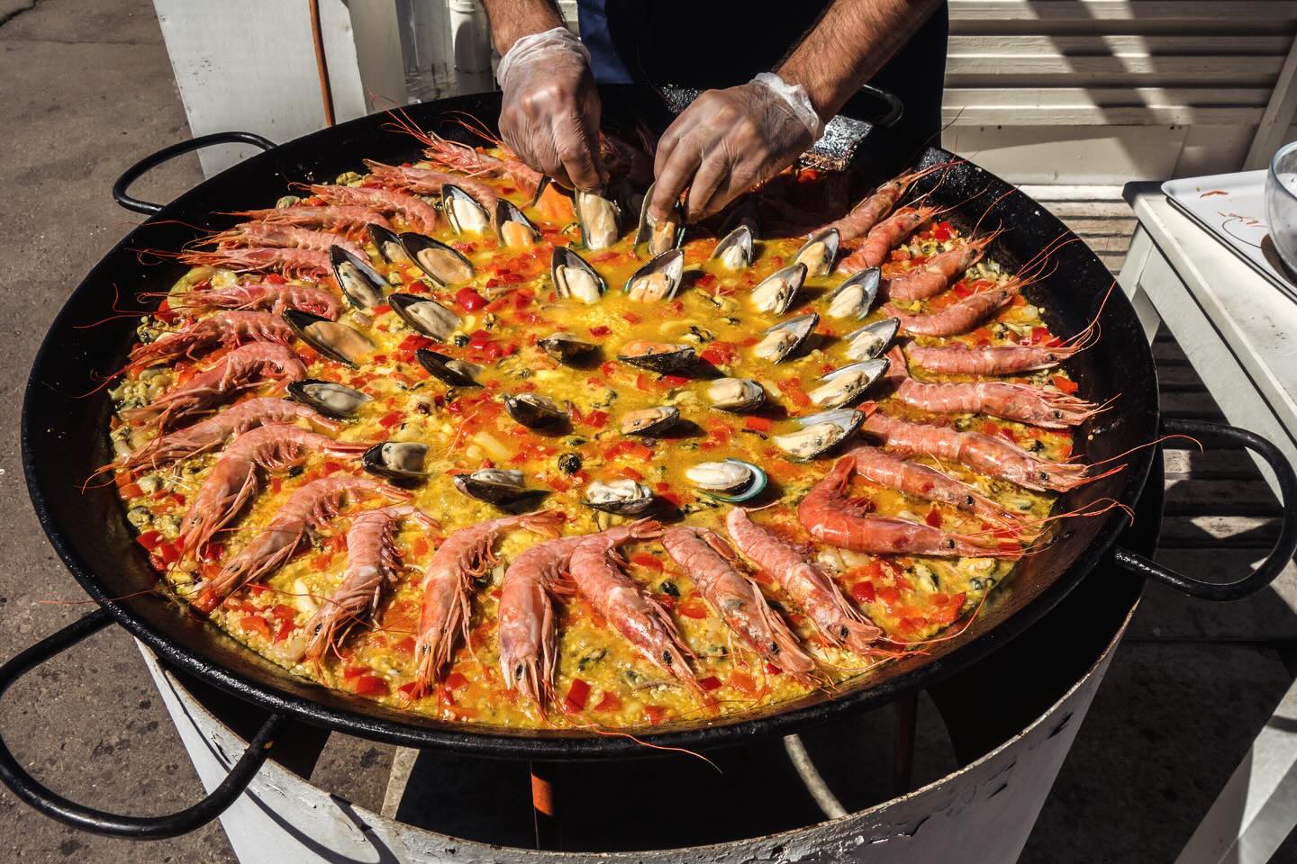 Fresh paella ready for delivery — Chill Café