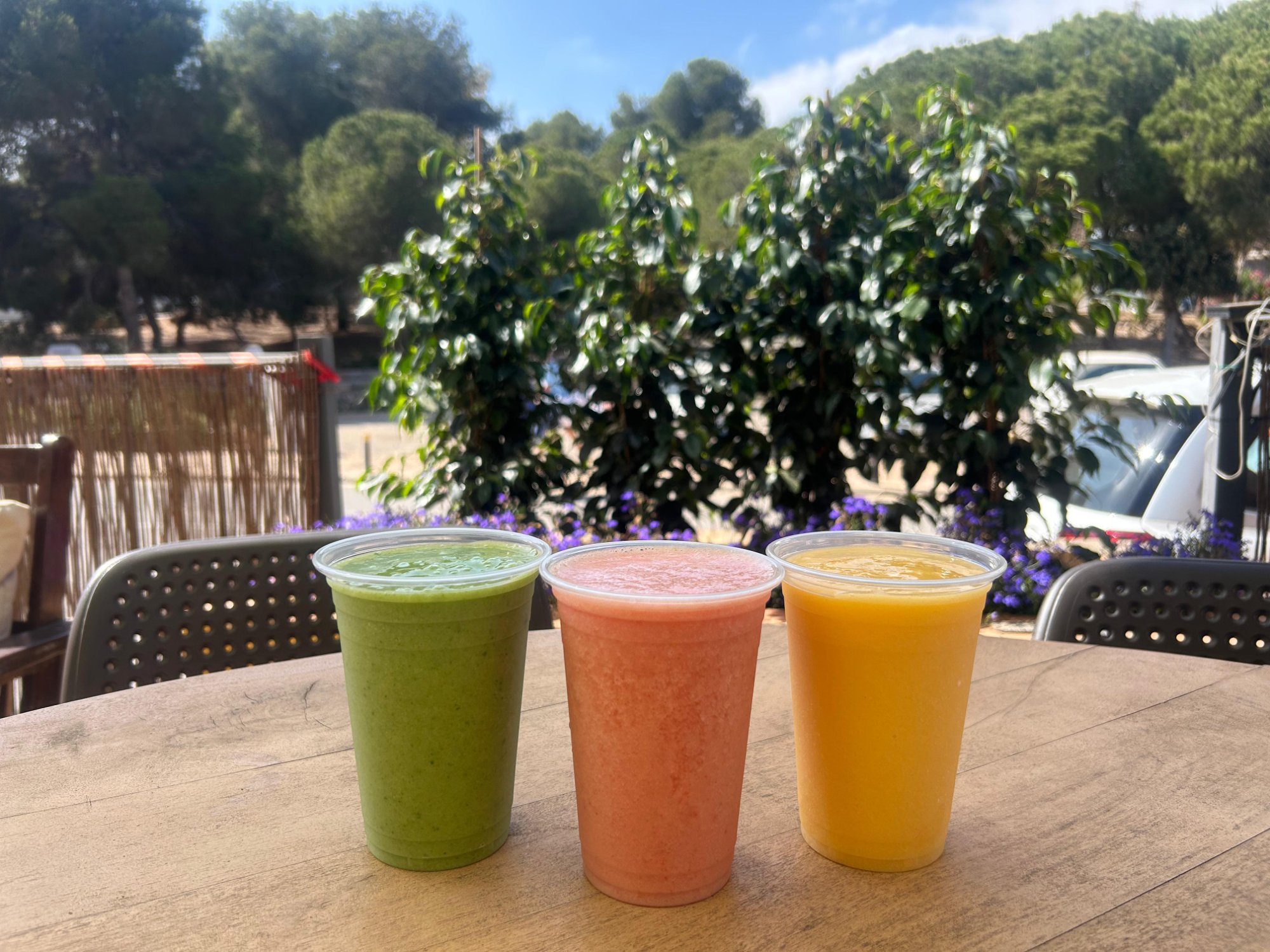 Fresh smoothies at Chill Café