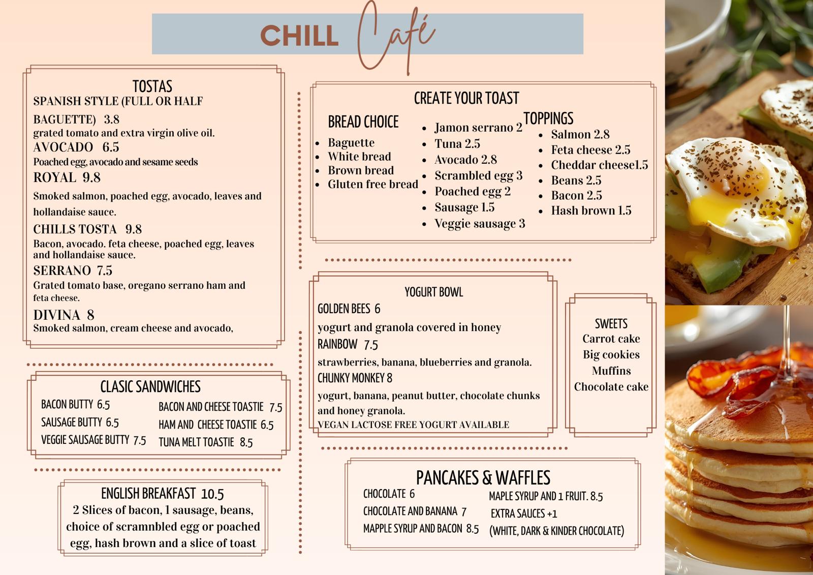 Summer Breakfast Menu